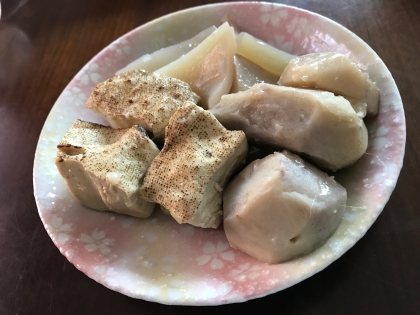 焼き豆腐、板蒟蒻、里芋の炊いたん★おばんざい