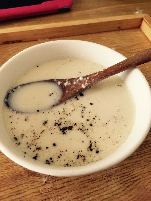 酒粕の豆乳スープ