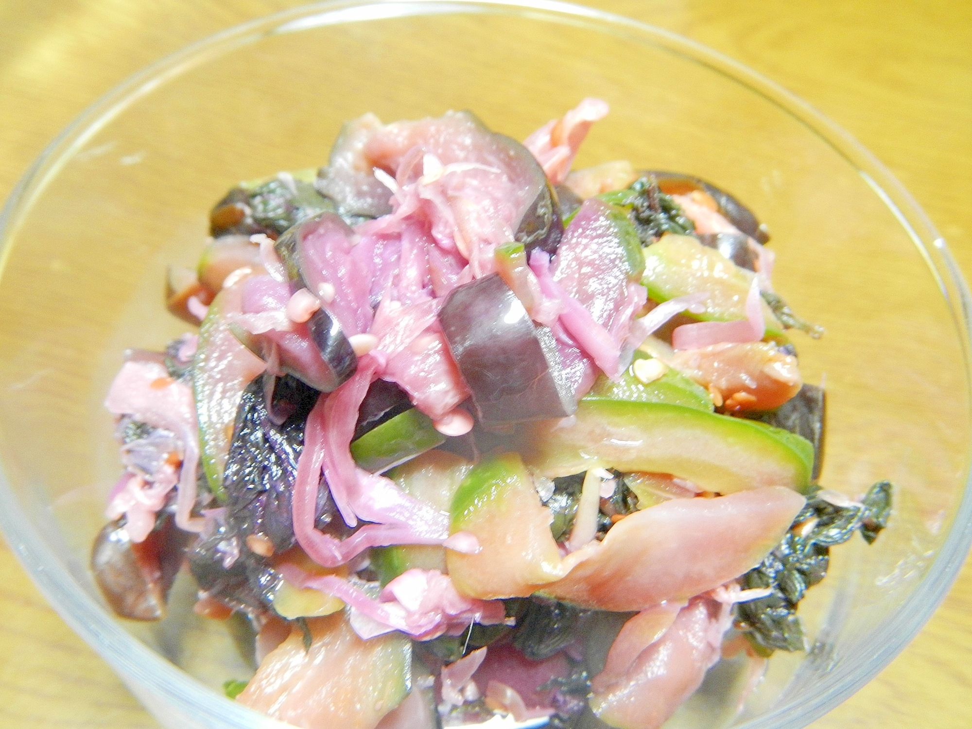 ビニール袋で早作りの柴漬け