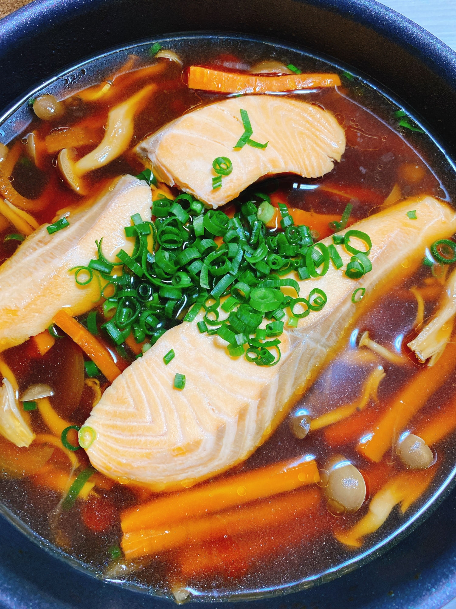 鮭のポン酢醤油煮込み