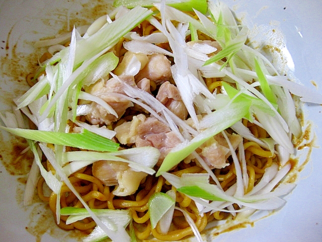 鶏肉の油そば