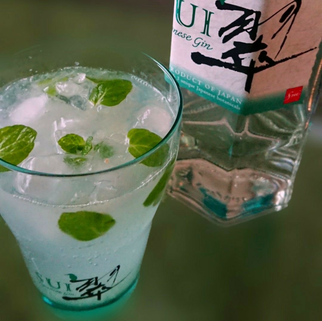 ミントで爽やかᕷ 翠 (Gin)のソーダ割りꕤ୭*