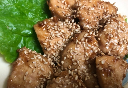 ★鶏ムネ肉の柔らか甘辛チキン★