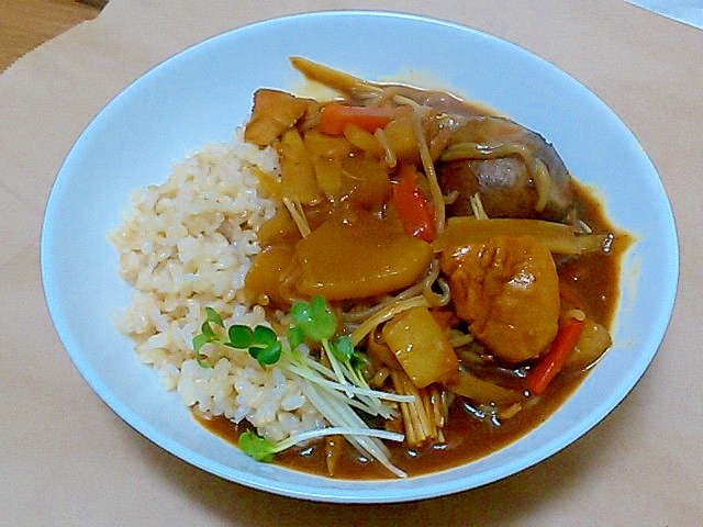 肉じゃがの残りで時短！簡単！根菜和風カレー