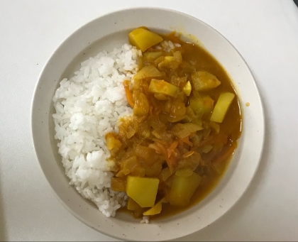 後入れじゃがいも&人参たっぷりカレー