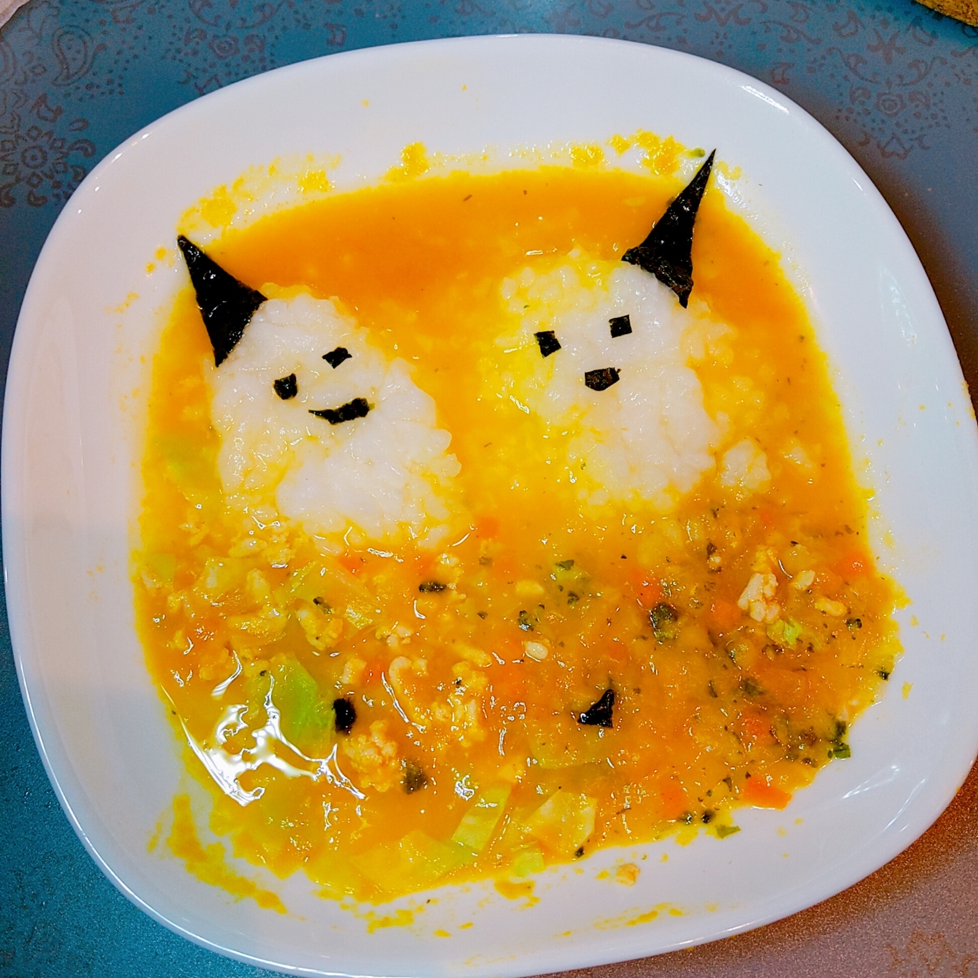 いつものメニューでハロウィン離乳食★