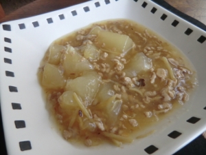 冬瓜とひき肉の旨とろ餡かけ