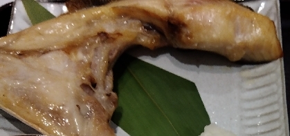 ひらすのカマの塩焼き