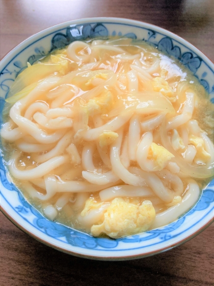 新玉たっぷり卵あんかけうどん