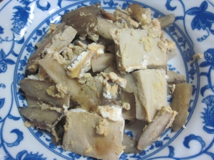 タジン鍋で♪　薄味！ごぼうと高野豆腐のたまごとじ