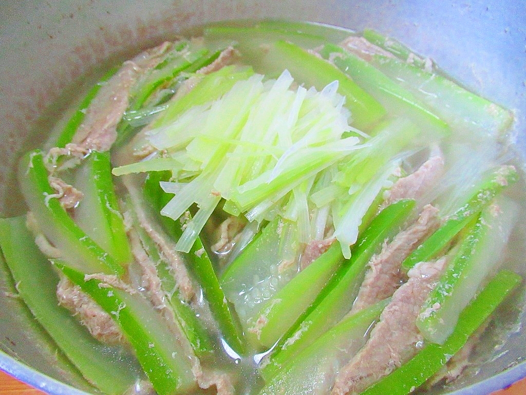 鍋でそのまんまズッキーニと豚肉のミルフィーユ鍋