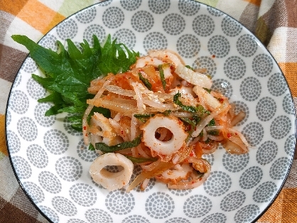 簡単おつまみᕷ* 大根と薬味のキムチ和えꕤ୭*