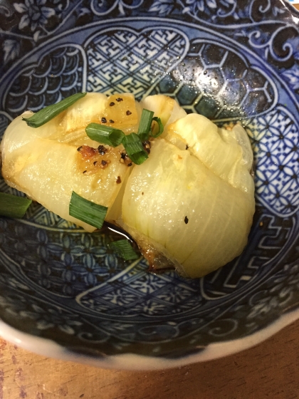 レンジでカンタン☆丸ごと玉ねぎ☆ぽん酢風味