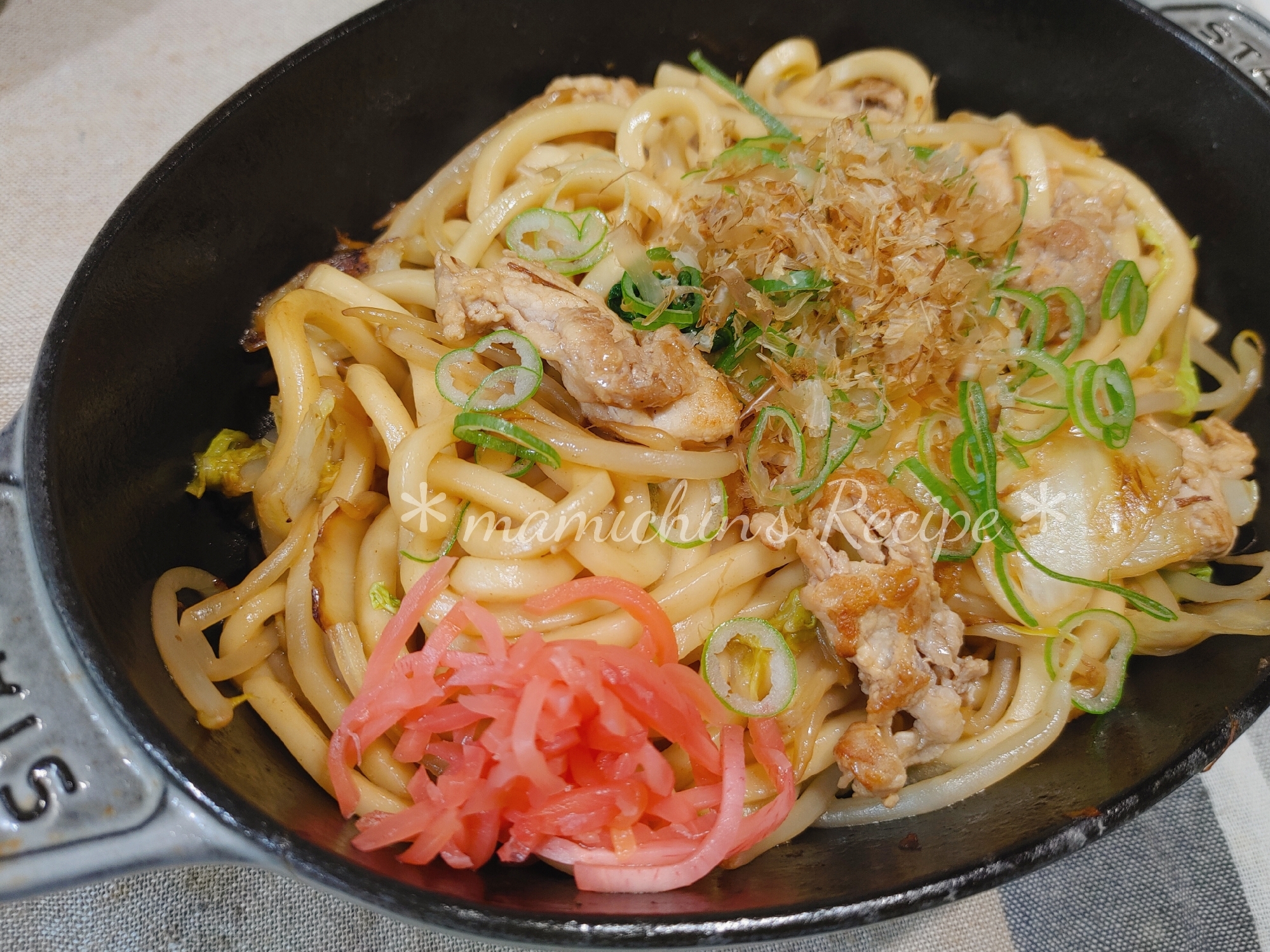 牡蠣醤油De〜焼きうどん