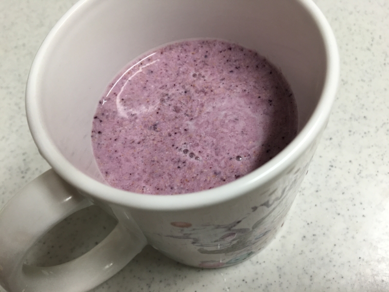 チアシード入りブルーベリースムージー レシピ 作り方 By ブルーベリーバナナマフィン 楽天レシピ