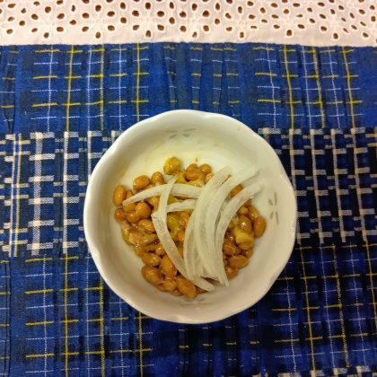 玉ねぎ大葉♪納豆