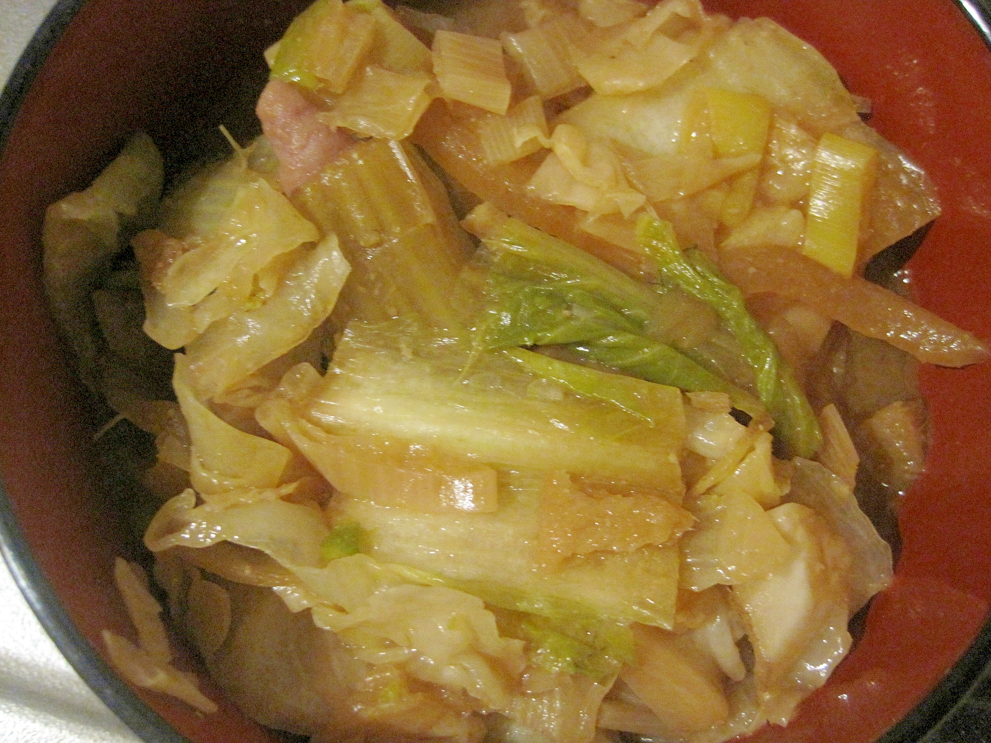 キャベツと豚肉の味噌煮
