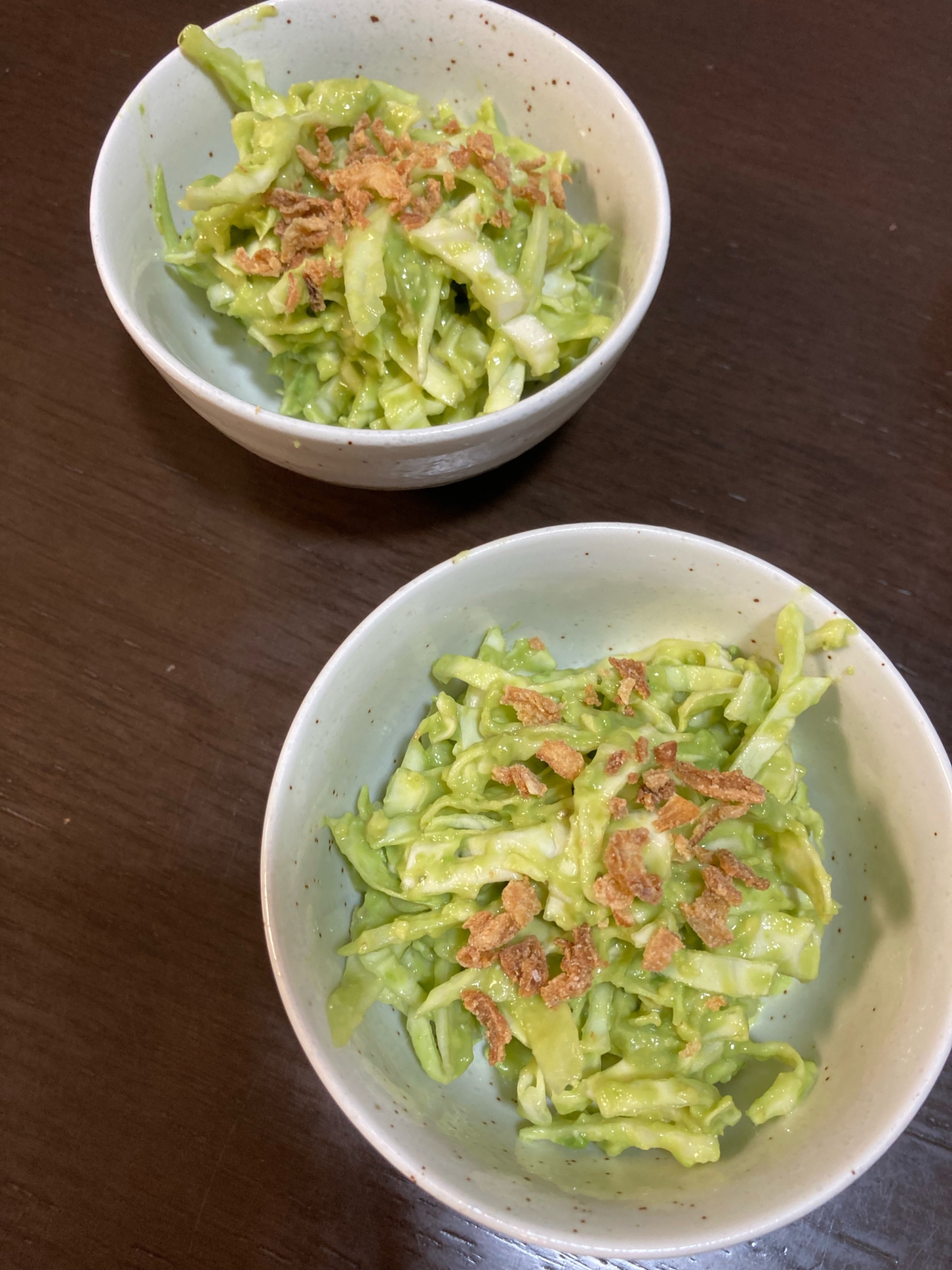 キャベツのアボガドディップサラダ