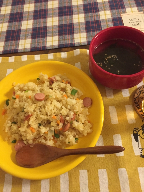 炊飯器でカレーピラフ