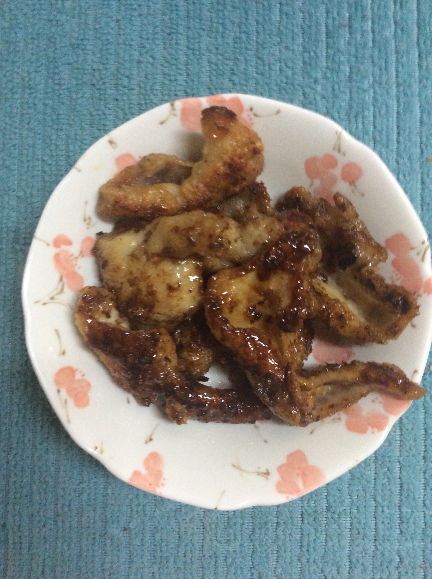 鶏皮で♪焼き鳥風甘辛炒め