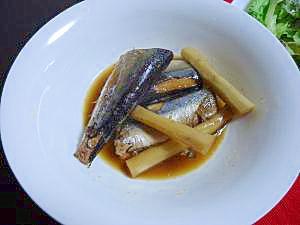 秋刀魚とごぼうの煮物