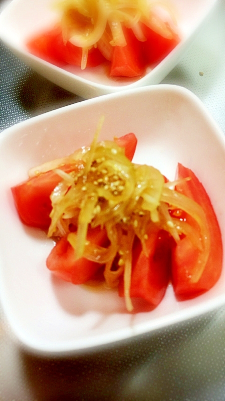 簡単トマトの中華風サラダ