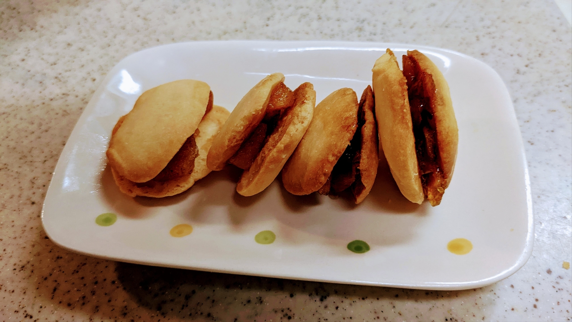 米粉クッキー柿のコンフィチュ-ルサンド