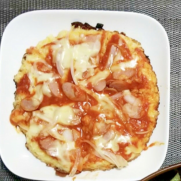 簡単に作れるお米ピザ
