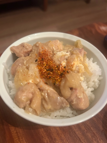 めんつゆで簡単な親子丼