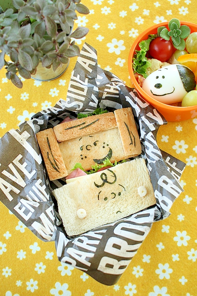 チャーリーとペパーミントのポケットサンドキャラ弁
