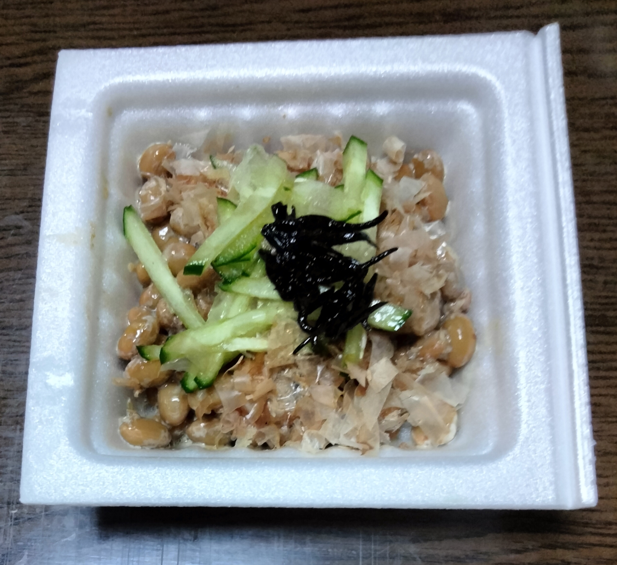 納豆アレンジ きゅうり&佃煮