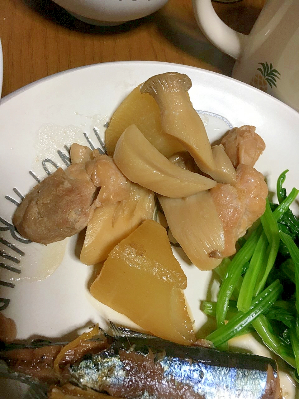 鶏肉と大根とエリンギの煮物