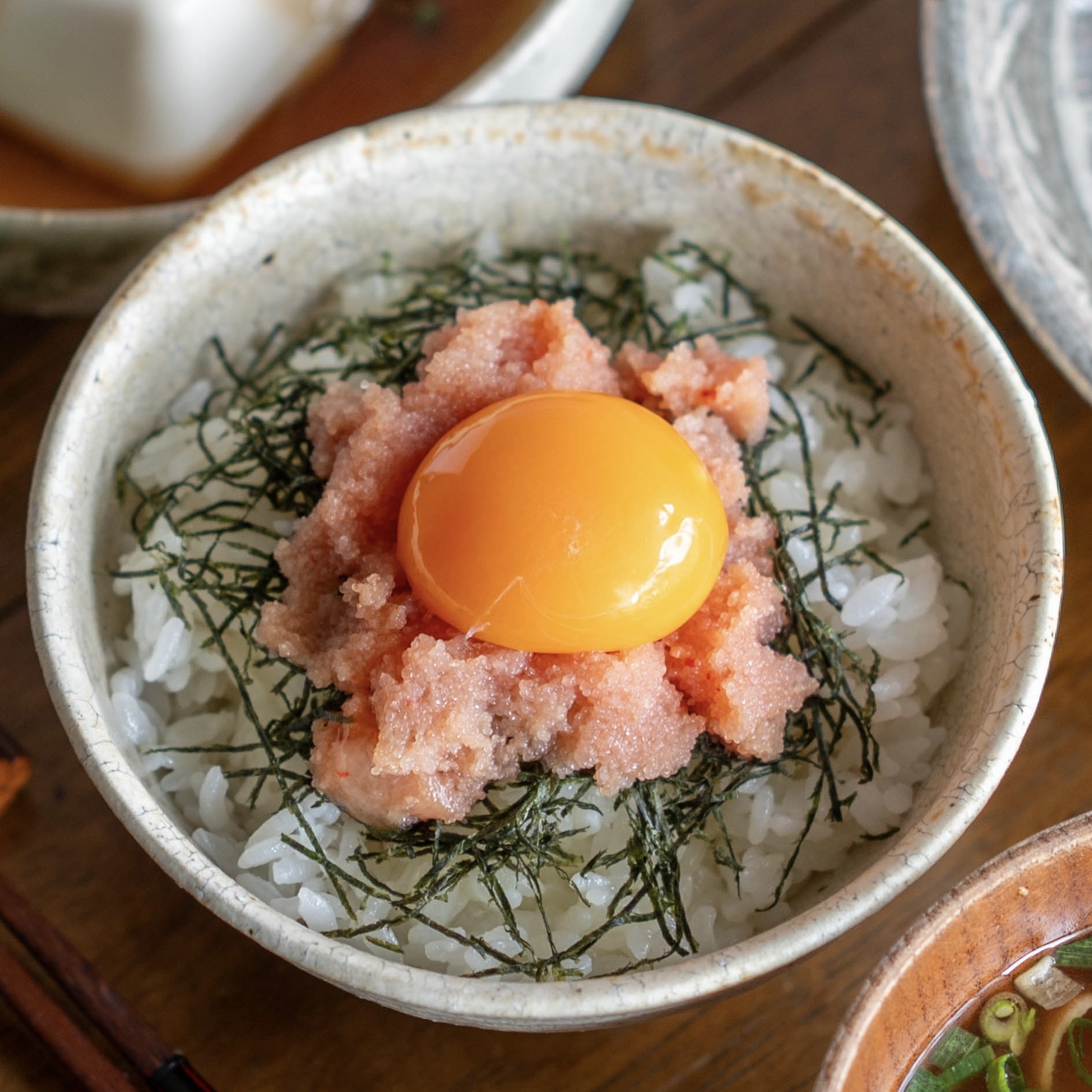 明太子の卵かけご飯【和食・主食】