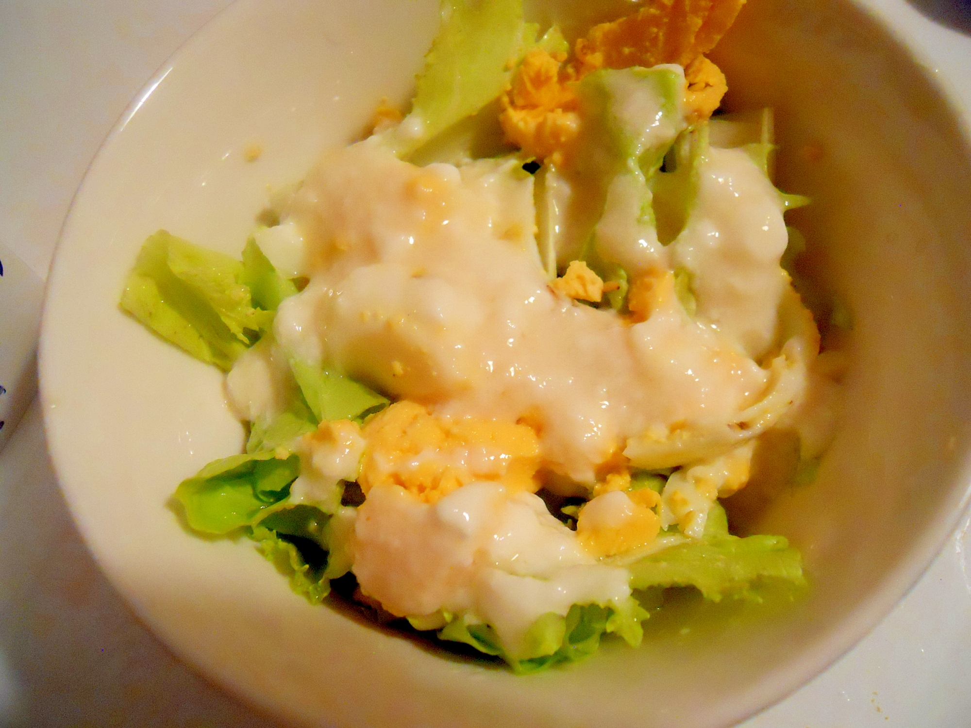 青じそドレ＆ＹＧで☆山東菜と卵のヘルシーサラダ