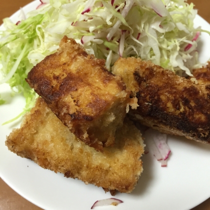 凍り豆腐のフライ 旦那絶賛！！不思議な食感