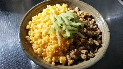 美味しいだけでなく、簡単！ポロポロにする時に丁寧にするだけ。味もしっかりついてるし、他におかず作らなくていい(*^▽^*)