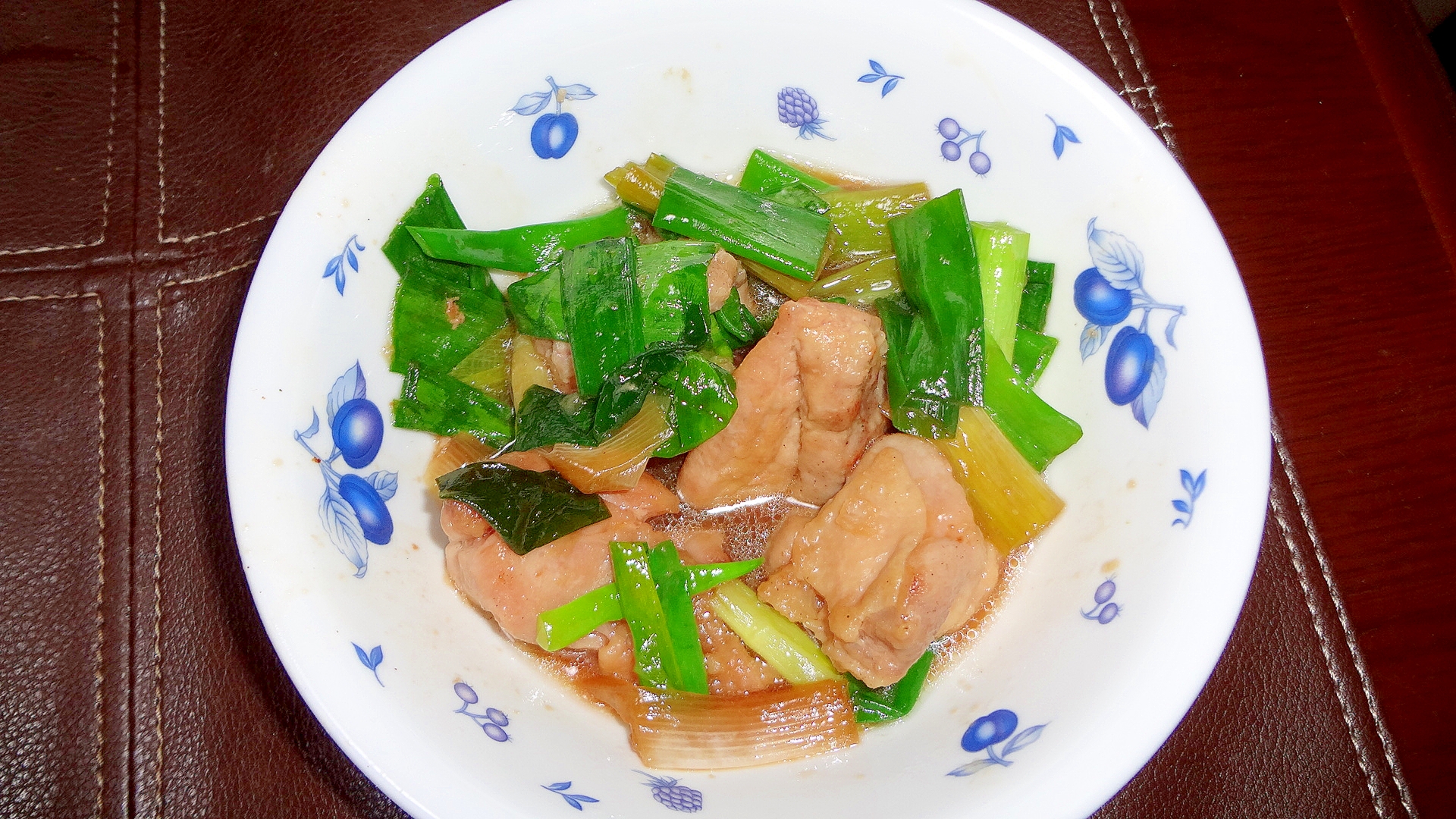 鶏胸肉と長ねぎの照り焼き