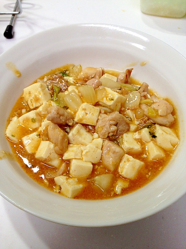 コロコロ肉の白菜麻婆豆腐