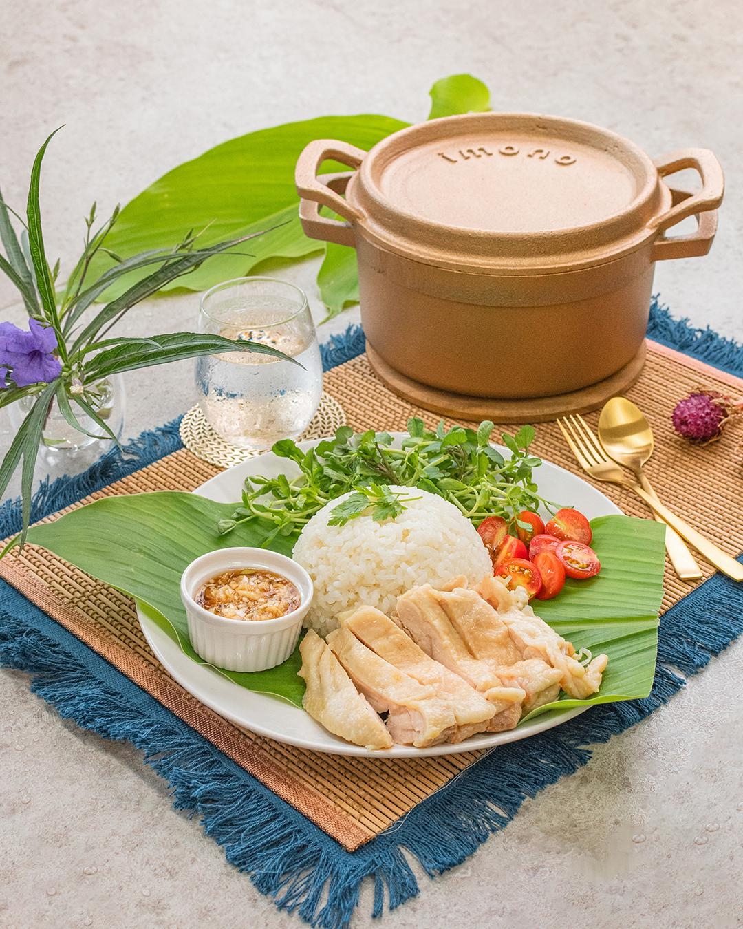 銅鍋てふてふで作る　タイ風鶏飯 カオマンガイ