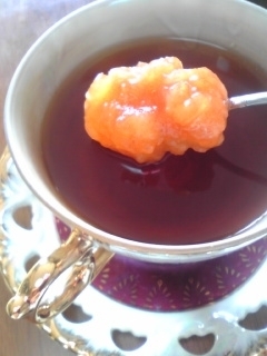 ほん和りあまい♪ 柿紅茶