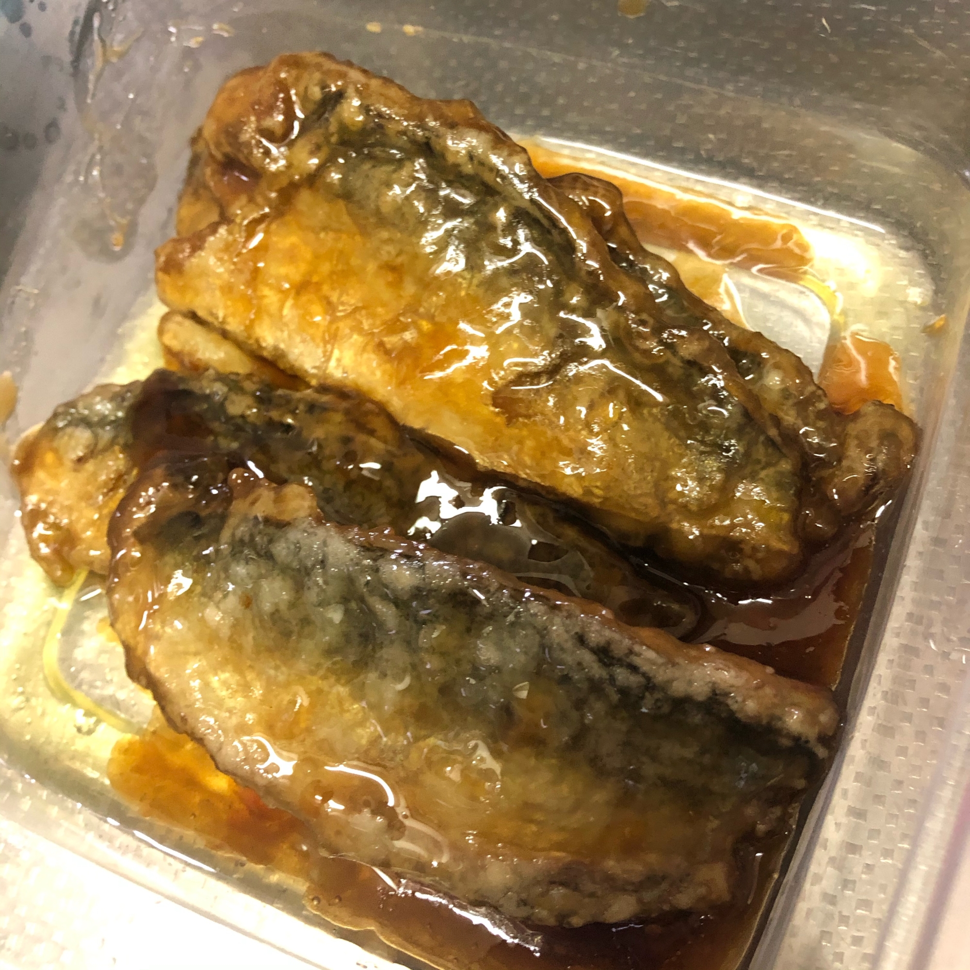 釣った小鯖で！鯖の蒲焼き