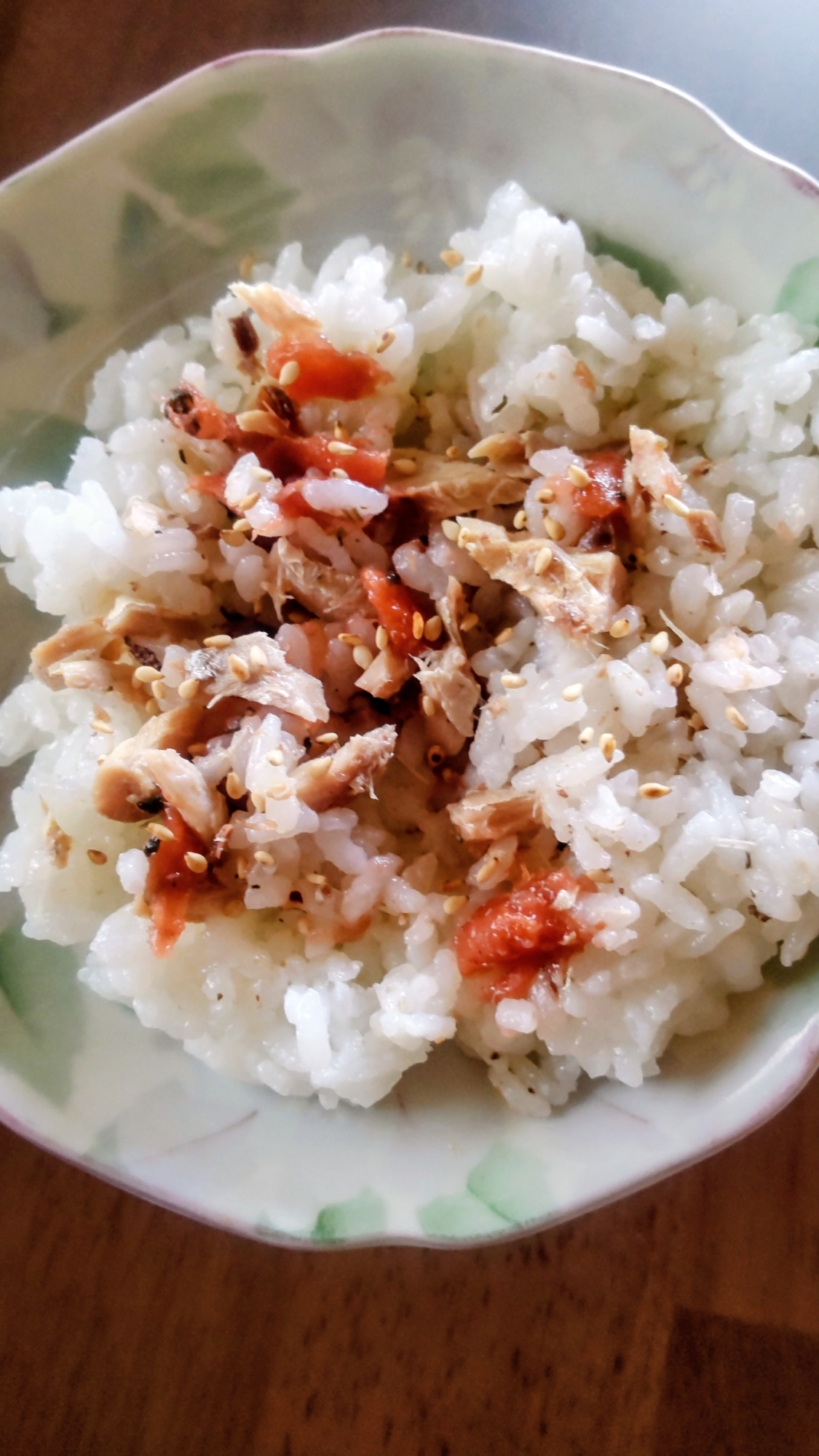 サバと梅のごはん