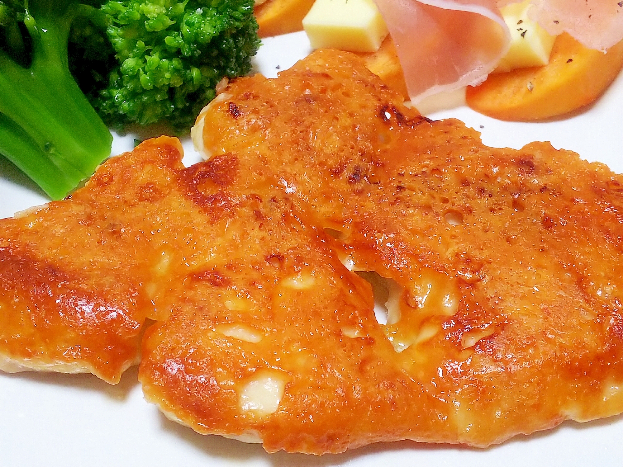 パリパリ 鶏むね肉でチーズチキン レシピ 作り方 By りんごの台所 楽天レシピ