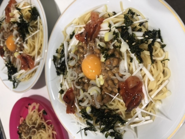 納豆パスタ