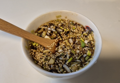 レンジで簡単！ねぎと生姜の万能タレ