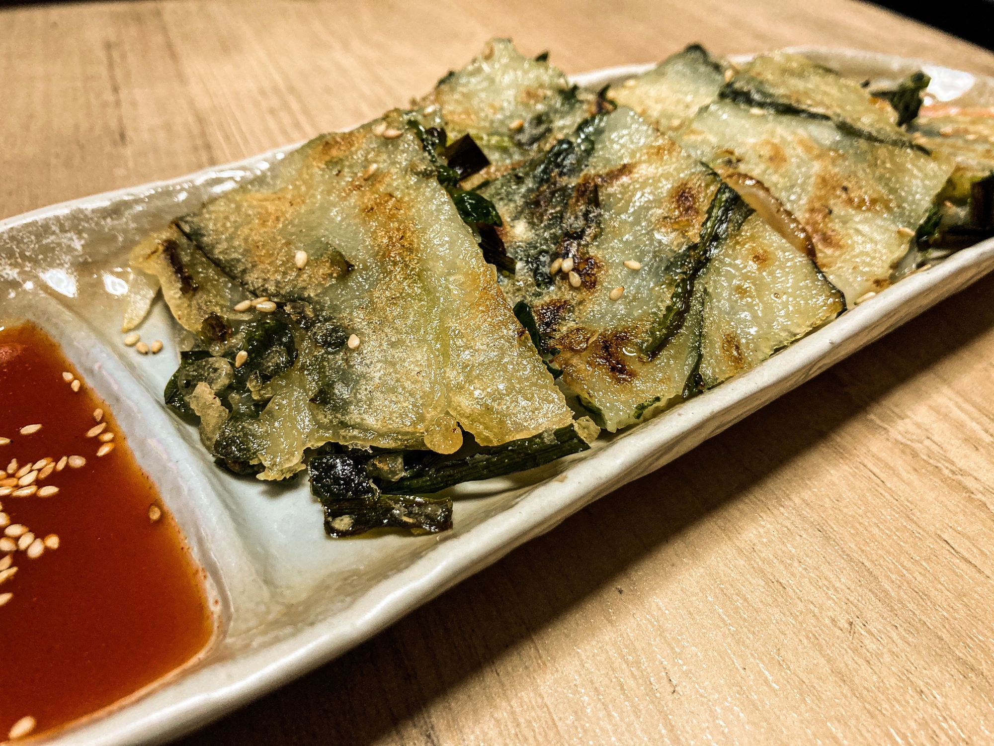 お酒のおつまみに最高! 韓国風チヂミ