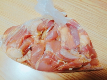 下味冷凍★鶏モモ肉のガーリック