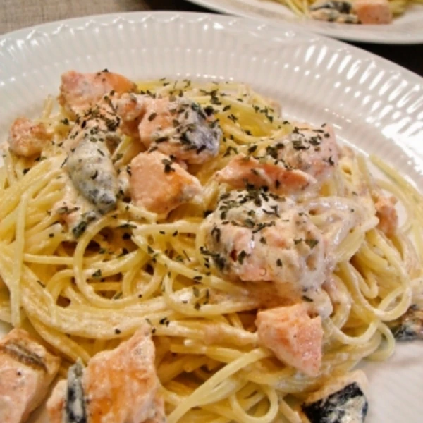 鮭の濃厚クリームパスタ 旨い 簡単 レシピ 作り方 By Nao S 楽天レシピ 鮭の濃厚クリームパスタ 旨い 簡単 レシピ 作り方 By Nao S 楽天レシピ