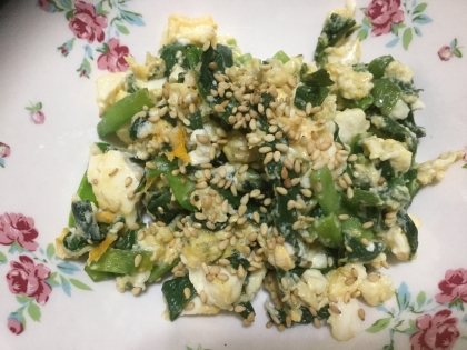 ニラと豆腐で美味しくて満足するおかずができました。
ありがとうござます。