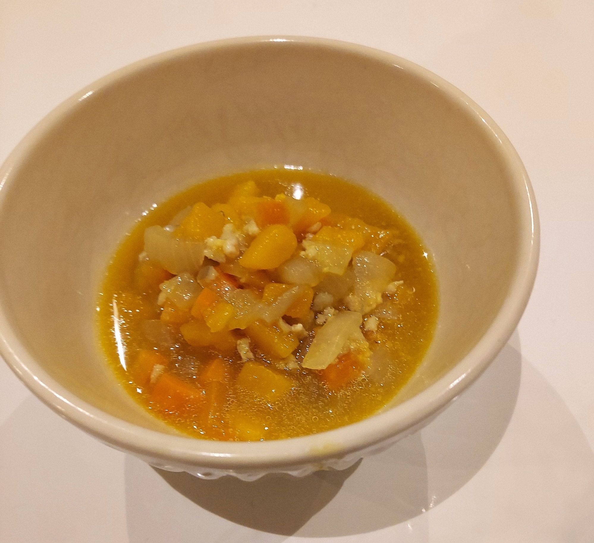 離乳食後期 かぼちゃと鶏ミンチの煮物 作り置き レシピ 作り方 By レアチーズママ 楽天レシピ